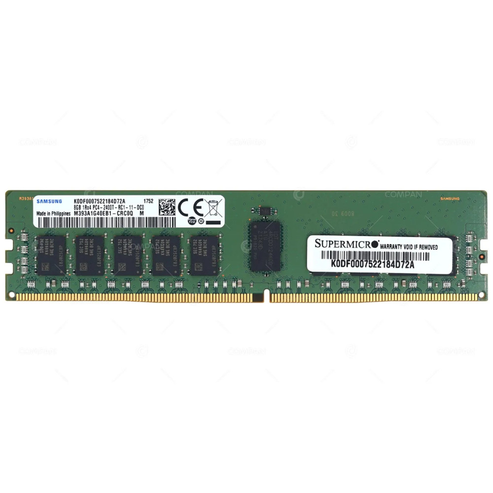 M393A1G40EB1-CRC SAMSUNG DDR4 8GB 1RX4 PC4-19200 2400MHZ RDIMM CL17